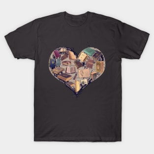 Dream with Books - Love of Reading Bookshelf T-Shirt